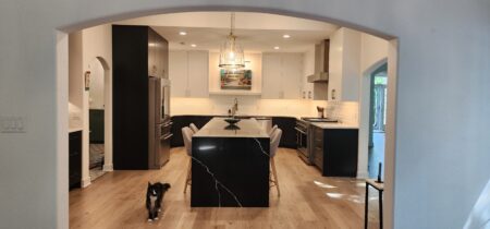 two tone kitchen cabinets by Crosby Fine Cabinetry Belle Plaine MN