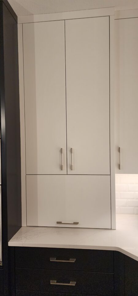 custom cabinet storage by Crosby Fine Cabinetry Belle Plaine MN