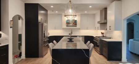 two tone contemporary cabinetry by Crosby Fine Cabinetry Belle Plaine MN