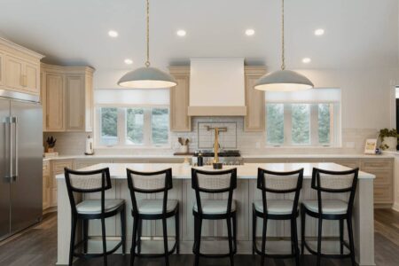 white oak kitchen prior lake mn by Crosby Fine Cabinetry Belle Plaine MN